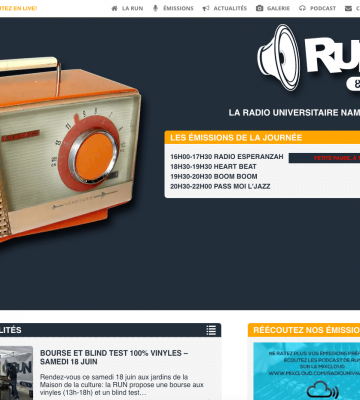 Accueil de Run Radio