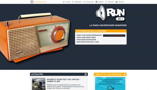 Accueil de Run Radio
